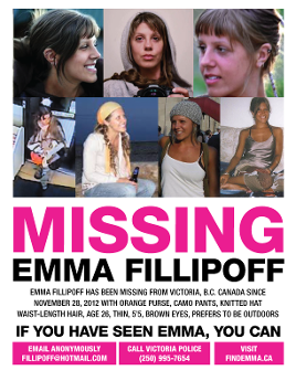 Missing - Emma Fillipoff poster